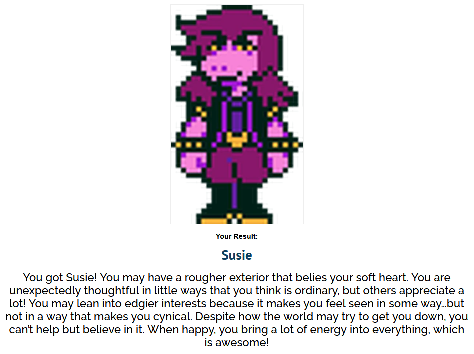 What Deltarune Character Are you?